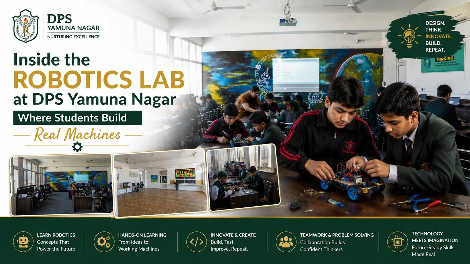 Inside the Robotics Lab at DPS Yamuna Nagar: Where Students Build Real Machines